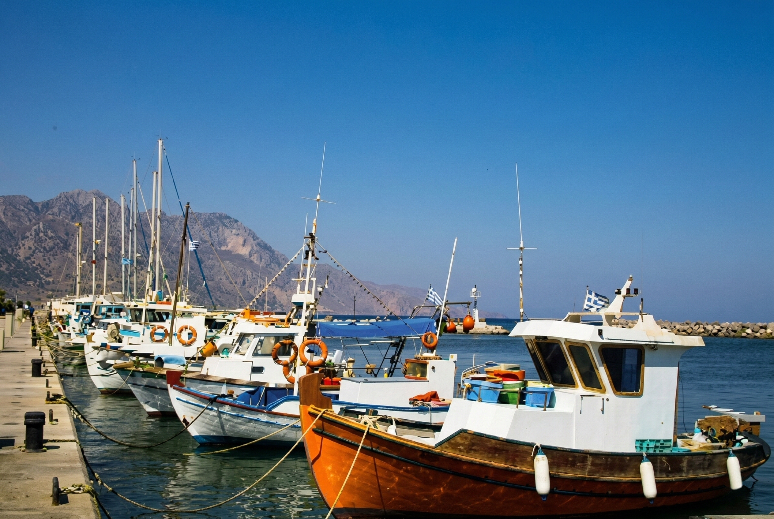Fishing boats in Kos Greece